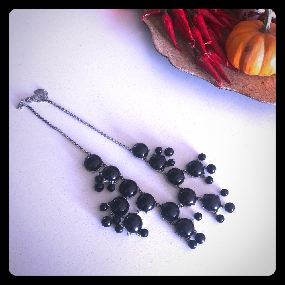 Black beaded necklace